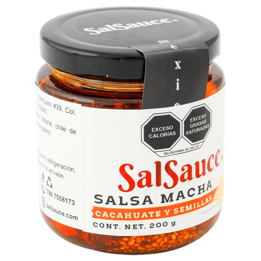 SalSauce® Salsa macha cacahuate y semillas 7oz/200 g
