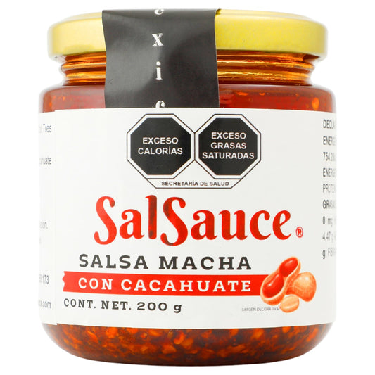 SalSauce® Salsa Macha con cacahuate 7oz/200 g