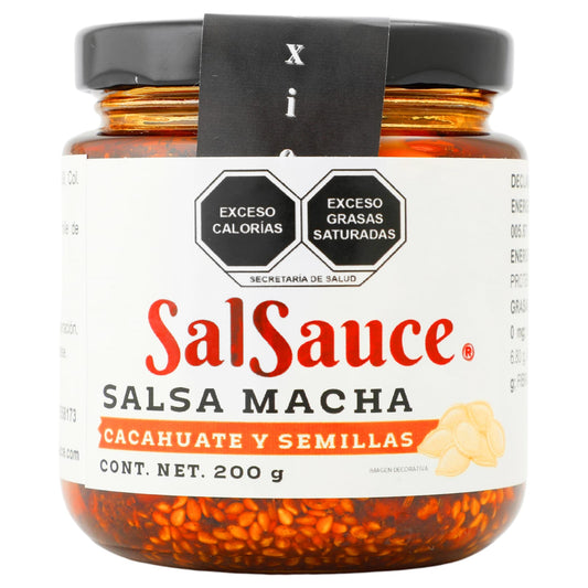 SalSauce® Salsa macha cacahuate y semillas 7oz/200 g